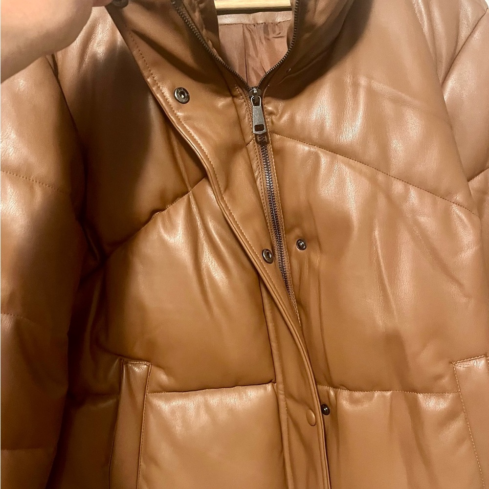 Sebby Collection Tan Puffer Jacket - Picture 4 of 7